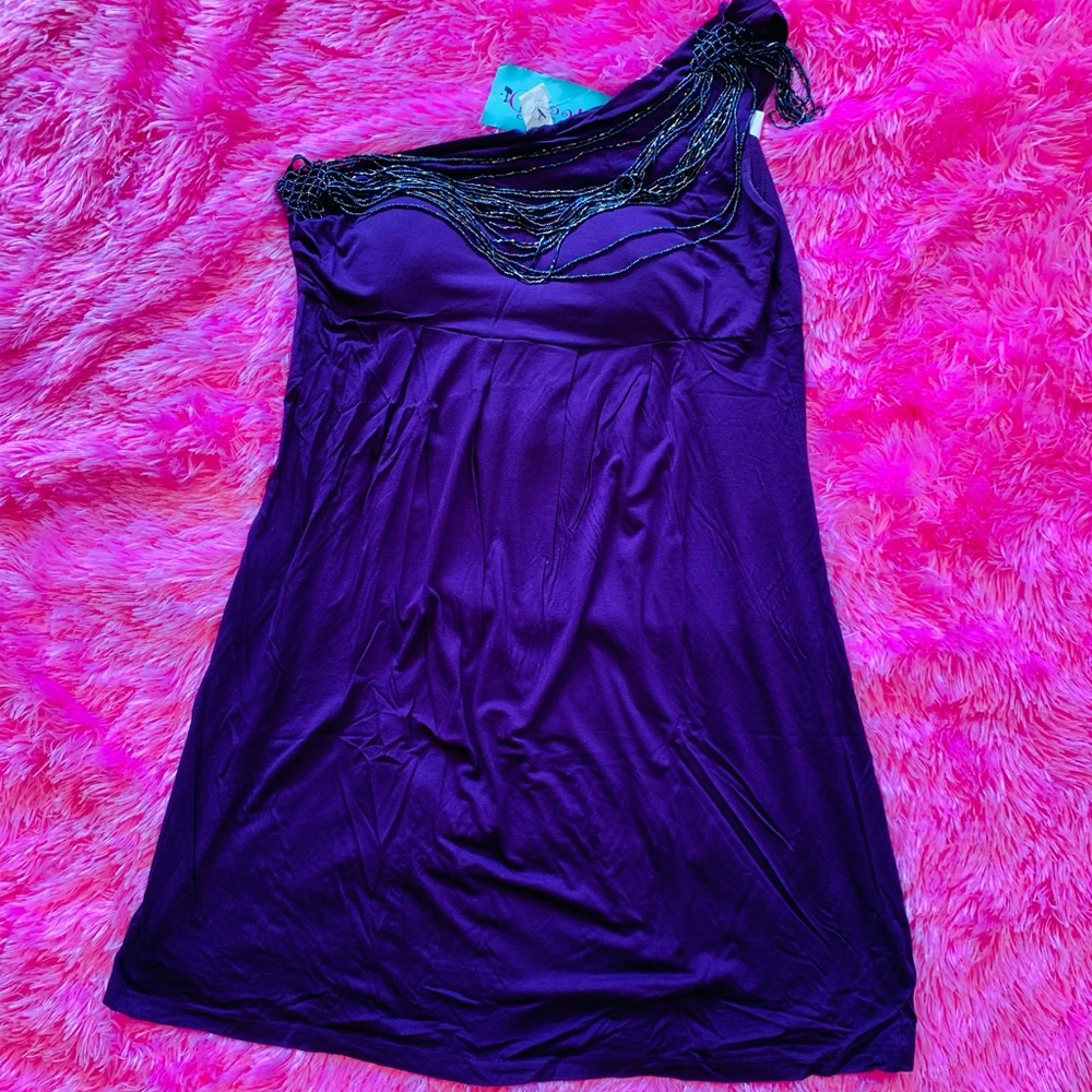 DO NOT BUY! One Shoulder Beaded Dress